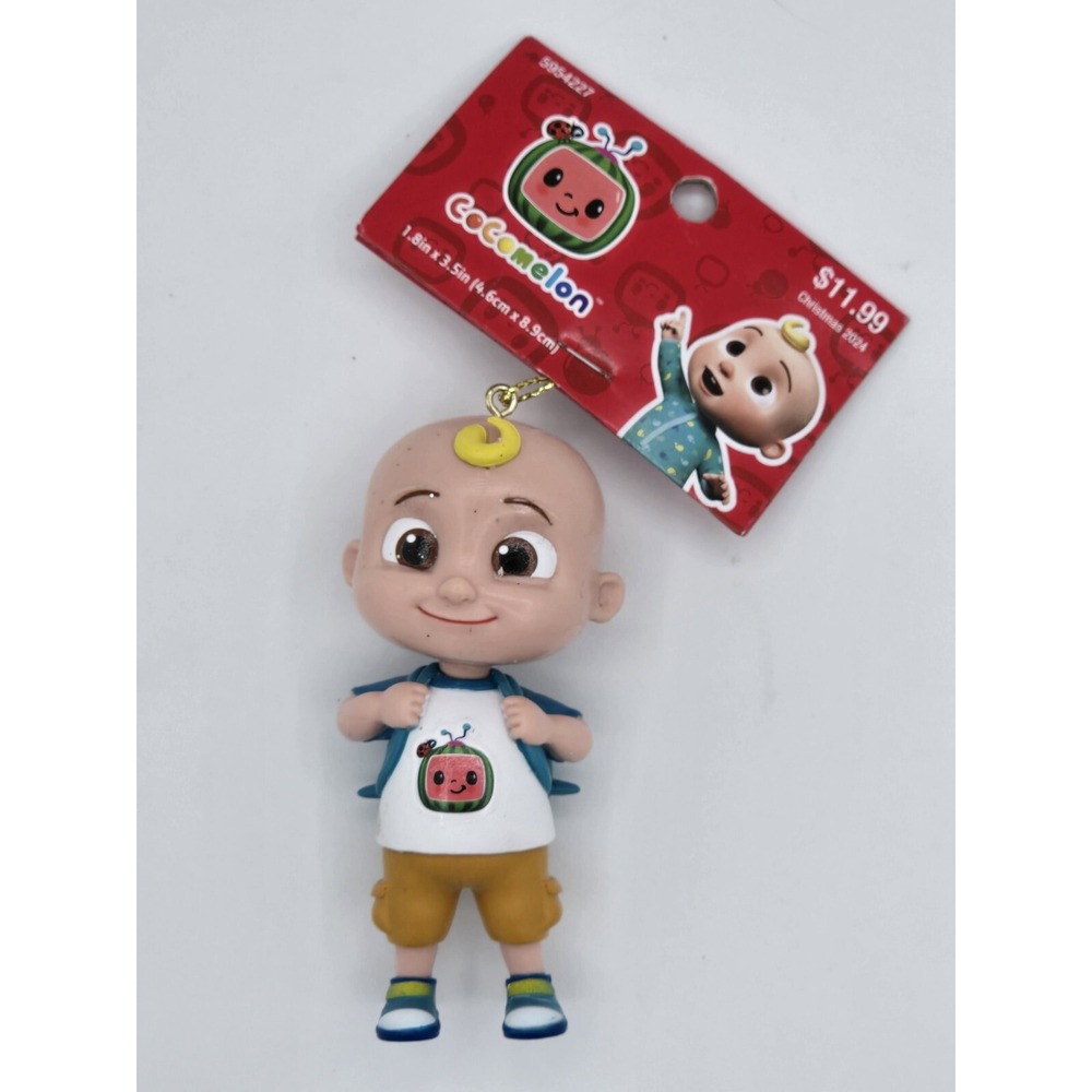 Kurt S. Adler Cocomelon JJ White Shirt & Backpack Christmas Ornament 3.5" ~‎ New